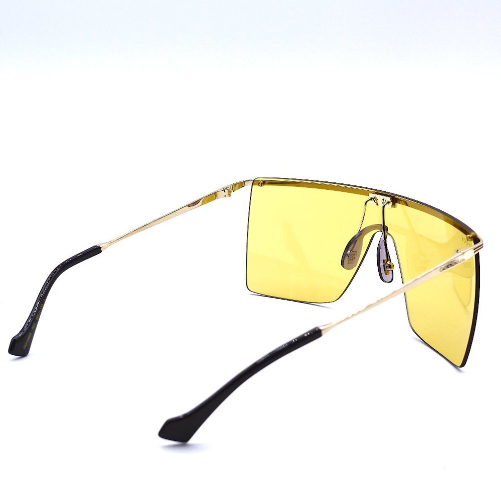 NEW GUCCI GG1096S 003 UNISEX GOLD YELLOW LENS AUTHENTIC SUNGLASSES - Picture 10 of 16